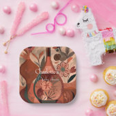 Assiettes En Carton baby shower boho (Fête)