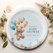 Baby shower Boho de l'ours en peluche