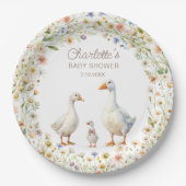 Assiettes En Carton Baby shower Boho Fleur sauvage Goose (Devant)