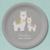 Assiettes En Carton Baby shower boho llama