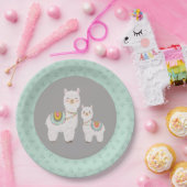 Assiettes En Carton Baby shower boho llama (Fête)