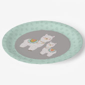 Assiettes En Carton Baby shower boho llama (Angle)