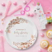 Assiettes En Carton Baby shower Boho petit Fleur sauvage neutre pour l (Fête)