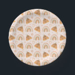 Assiettes En Carton Baby shower Boho Rainbow Watercolor Moth<br><div class="desc">Boho Rainbow Aquarelle Moth Plaques de papier Baby shower</div>