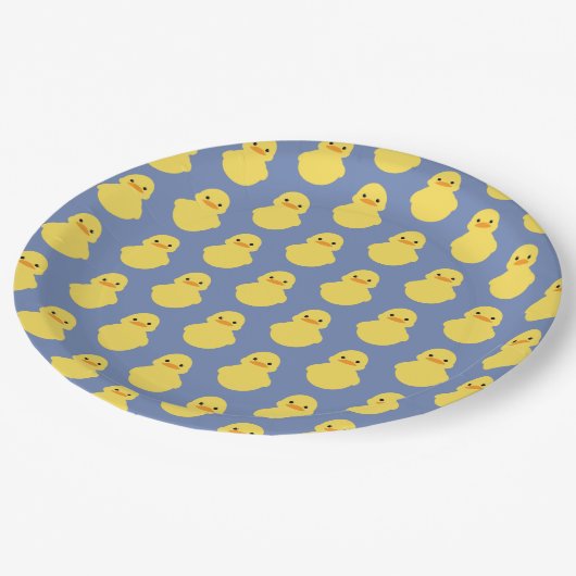 Assiettes En Carton baby shower canard en caoutchouc mignon (Angle)