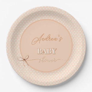 Assiettes En Carton Baby shower Chaîne de chaussures de pêche