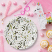 Assiettes En Carton Baby shower champignon (Fête)