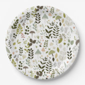 Assiettes En Carton Baby shower champignon (Devant)