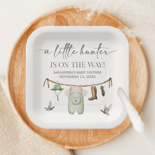 Assiettes En Carton Baby Shower Chasse au Canard