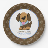 Assiettes En Carton Baby shower Chien Chien Chien Chien Handicap Plaqu (Devant)