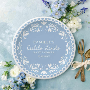 Assiettes En Carton Baby shower Cielito Lindo Fiesta