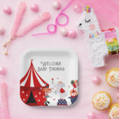 Assiettes En Carton Baby shower cirque ou carnaval (Fête)