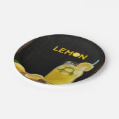 Assiettes En Carton Baby shower citron rustique (Angle)
