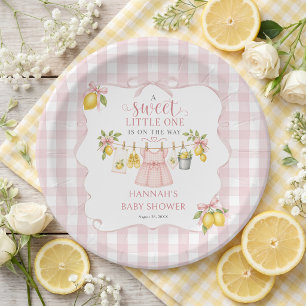 Assiettes En Carton Baby Shower Citron Sucré