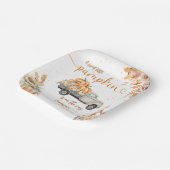 Assiettes En Carton Baby shower citrouille Automne Automne (Angulaire)