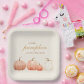 Assiettes En Carton Baby shower Citrouille Boho Fall Polka Dot (Fête)