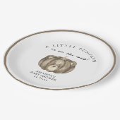 Assiettes En Carton Baby shower citrouille d'automne (Angle)