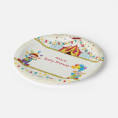 Assiettes En Carton Baby shower, Clowns mignons, Cirque, Personnalisé (Angle)