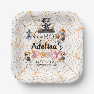 Assiettes En Carton Baby shower Costume Halloween Boo éffrayant