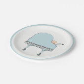 Assiettes En Carton Baby shower créatif garçon (Angle)