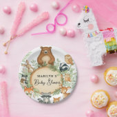 Assiettes En Carton Baby Shower Cute Baby Animals (Fête)