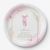 Assiettes En Carton Baby shower d'accueil Sweet Elegant Arch Ballerina (Devant)