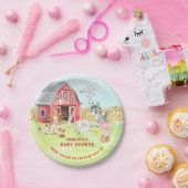 Assiettes En Carton Baby shower d'amis de Cute Barnyard (Fête)