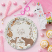 Assiettes En Carton Baby shower d'amis de la forêt (Fête)