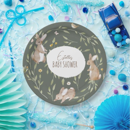Assiettes En Carton Baby shower d'amis de la forêt (Fête)