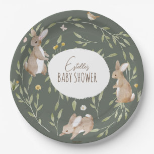 Assiettes En Carton Baby shower d'amis de la forêt