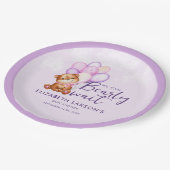 Assiettes En Carton Baby shower d'attente avant aquarelle (Angle)