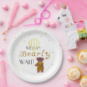 Assiettes En Carton Baby shower d'attente personnalisé (Fête)