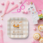 Assiettes En Carton Baby shower d'automne à tarte à tarte Citrouille L (Fête)