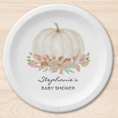 Assiettes En Carton Baby shower d'automne citrouille