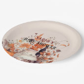 Assiettes En Carton Baby shower d'automne citrouille Boho (Angle)