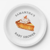 Assiettes En Carton Baby shower d'automne du Citrouille Cutie Pie (Devant)