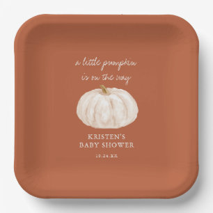 Assiettes En Carton Baby shower d'automne du petit Citrouille Boho