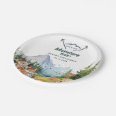 Assiettes En Carton Baby shower d'aventure pour les animaux des bois (Angle)