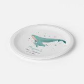 Assiettes En Carton Baby shower de baleines (Angle)
