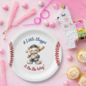 Assiettes En Carton Baby shower de baseball (Fête)