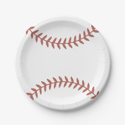 Assiettes En Carton Baby shower de baseball (Devant)