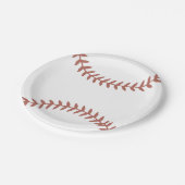 Assiettes En Carton Baby shower de baseball (Angle)