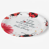 Assiettes En Carton Baby shower de Boho Little Ladybug (Angle)