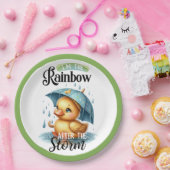 Assiettes En Carton Baby shower de canard en caoutchouc (Fête)