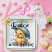 Assiettes En Carton Baby shower de canard en caoutchouc (Fête)