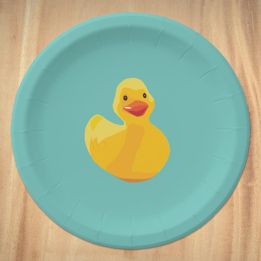 Assiettes En Carton Baby shower de canard en caoutchouc