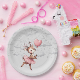 Assiettes En Carton Baby shower de cerfs