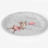 Assiettes En Carton Baby shower de cerfs (Angle)