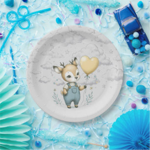 Assiettes En Carton Baby shower de cerfs