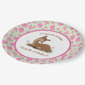 Assiettes En Carton Baby shower de cerfs (Angle)